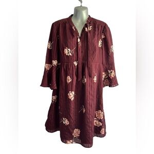 Motherhood Maternity Bell Sleeve Dress Burgundy • Size: M • Used